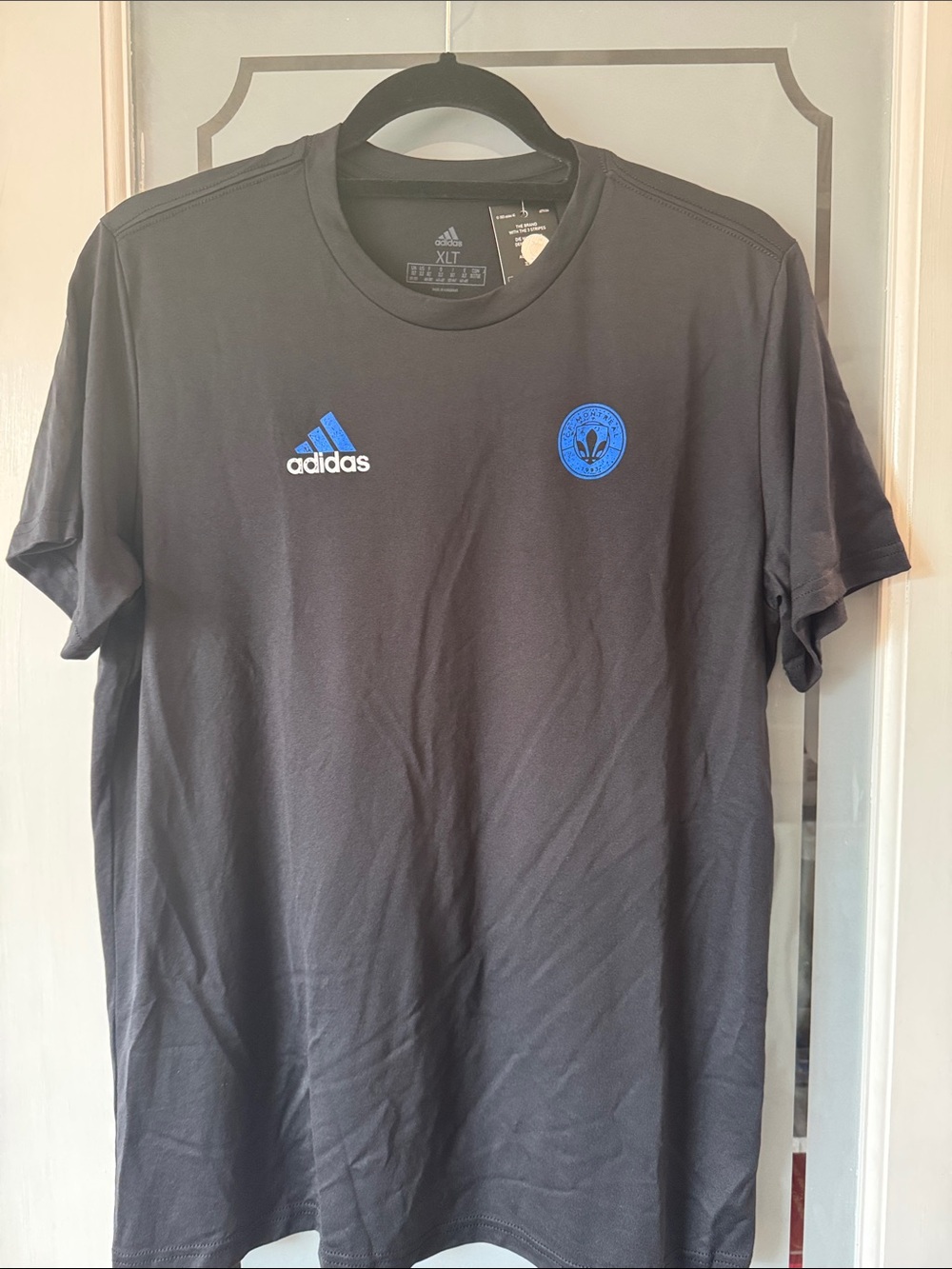 adidas Black Short-Sleeve Crew Tee CF major league soccer